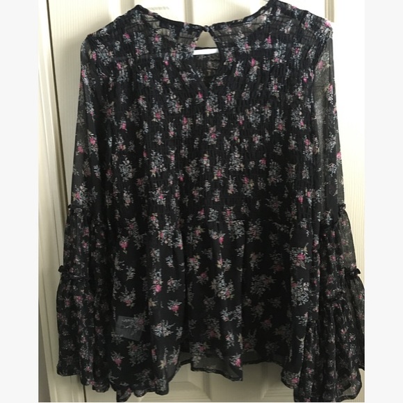 😱SOLD!!!😱 AEO Chiffon Smocked Peplum - Picture 7 of 7